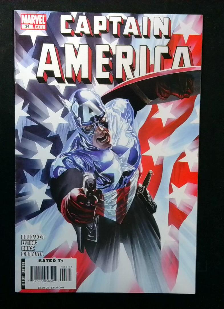 Captain America #34, 1st Bucky as Captain America Marvel, 2008