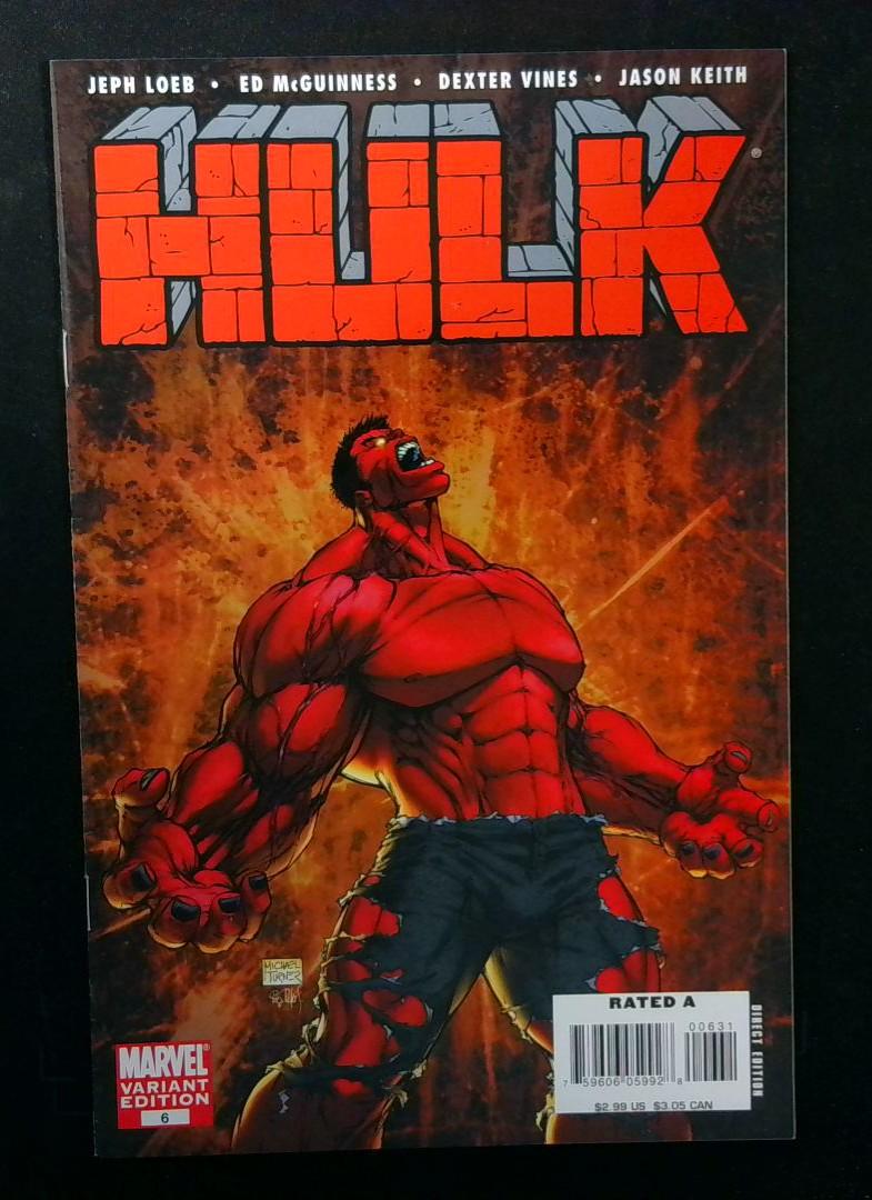 Hulk #6, VF Variant Cvr, Marvel, 2008