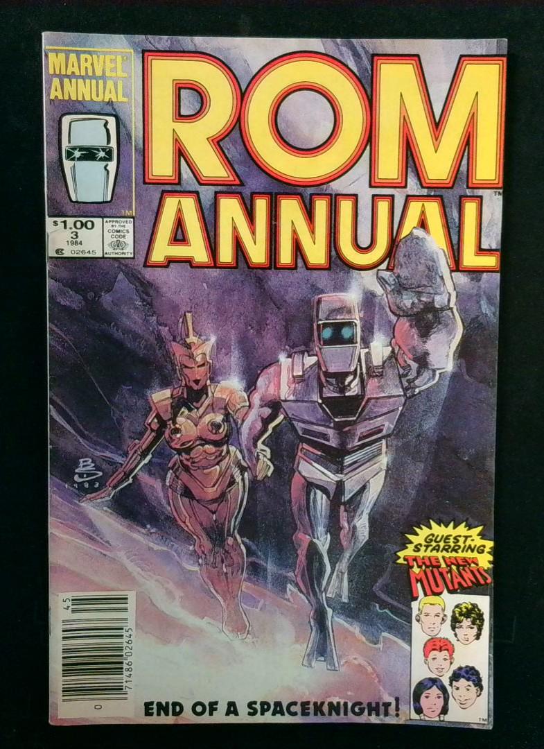 ROM Annual #3, 1st Sam Guthrie, Newsstand,  Marvel, 1984