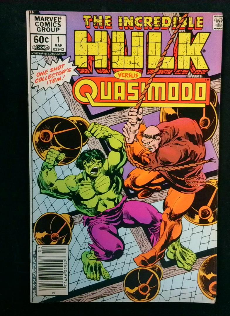 Incredible Hulk vs Quasimodo #1, Newsstand, Marvel, 1982