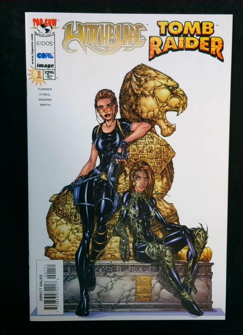Witchblade Tomb Raider #1, NM Turner Variant Image, 1997
