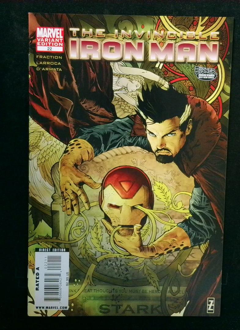 Invincible Iron Man #22, NM Variant Cvr,, Marvel, 2010