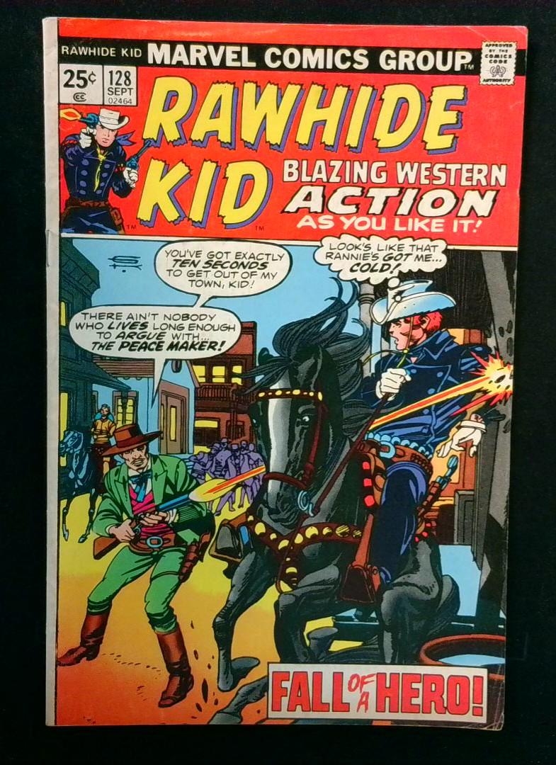 Rawhide Kid #128, VG+ Marvel, 1975