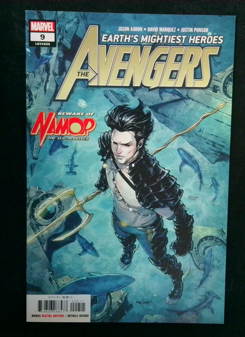 Avengers #9, NM Namor Marvel, 2018