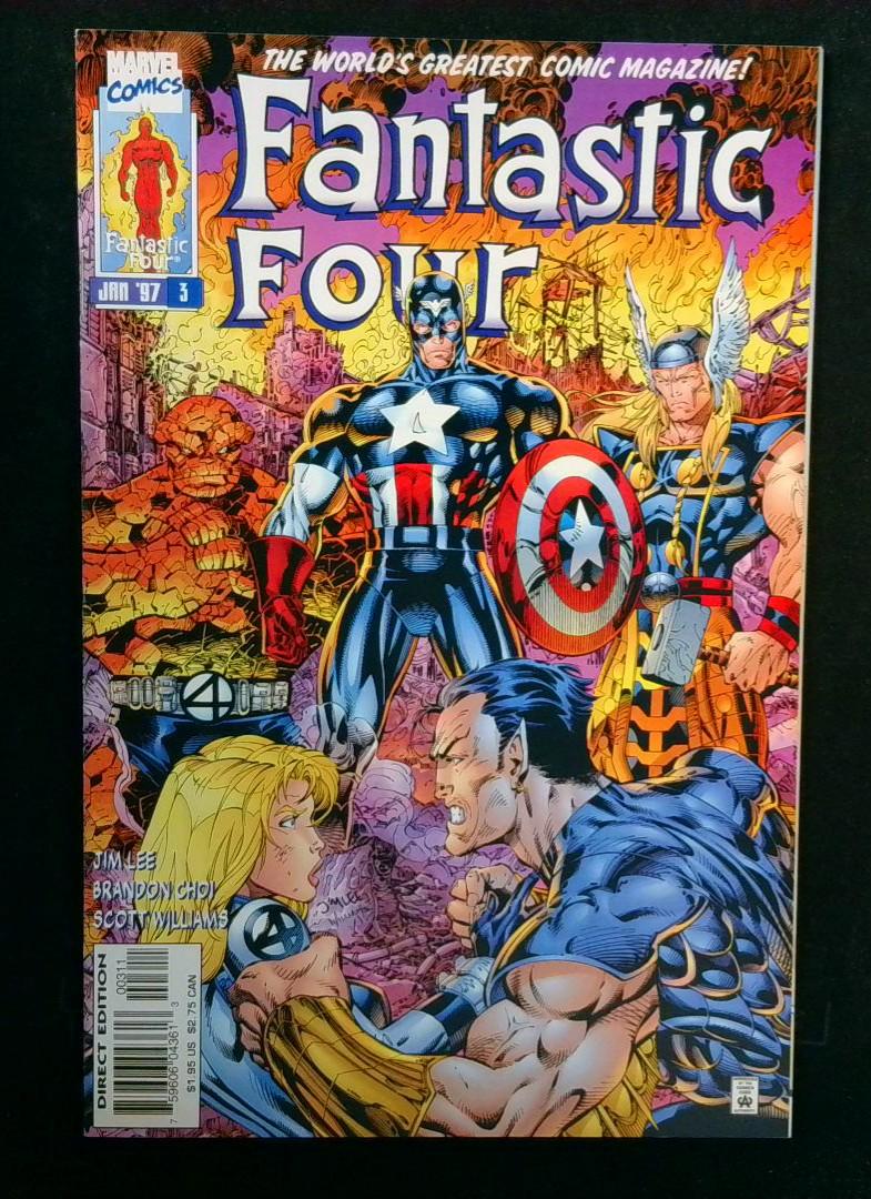 Fantastic Four #3, NM Jim Lee, Marvel, 1997