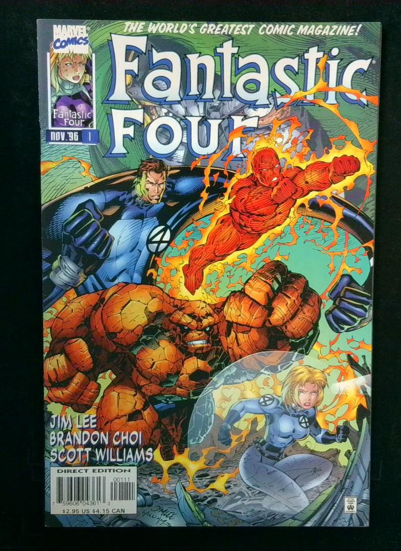 Fantastic Four #1, VF/NM Jim Lee, Vol.2 Marvel, 1996