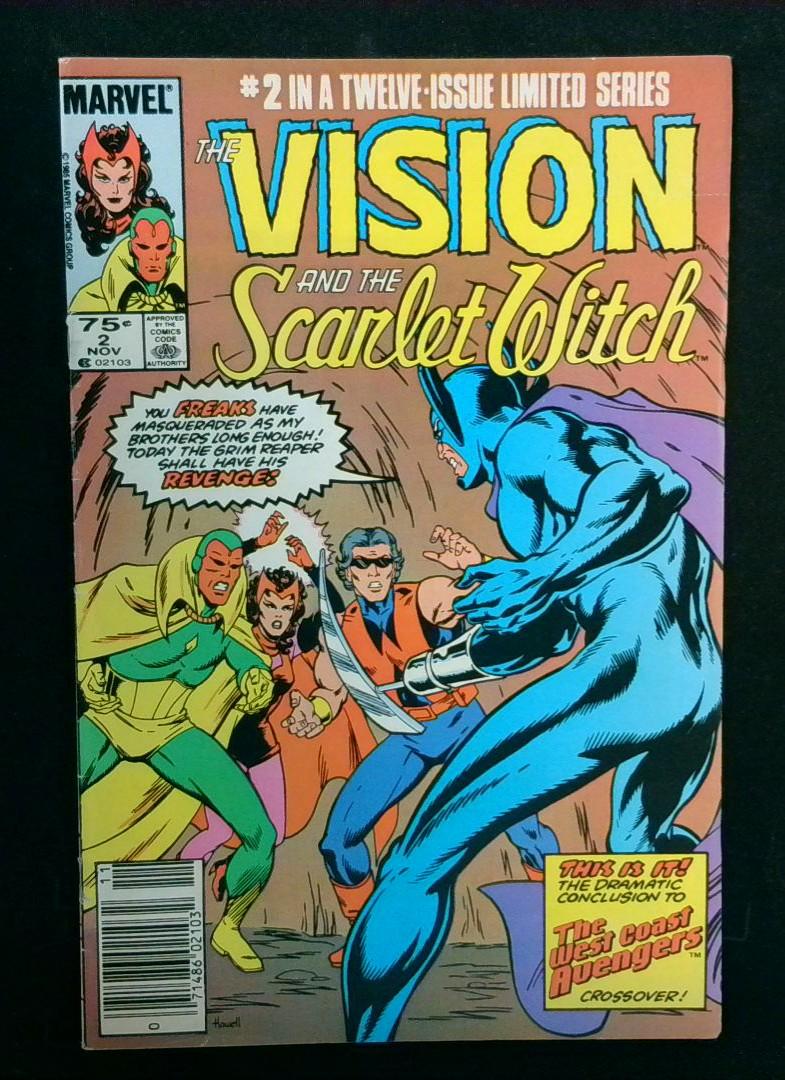 Vision and Scarlet Witch #2, Newsstand Marvel, 1985