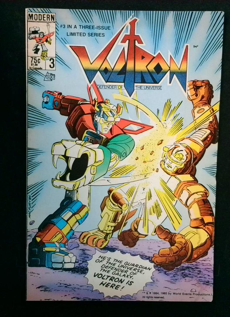 Voltron #3 FN Newsstand 1985 Modern Comics