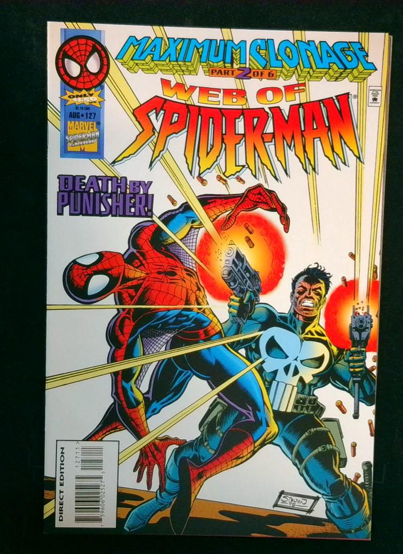 Web of Spider-Man #127, NM Punisher, Marvel, 1995