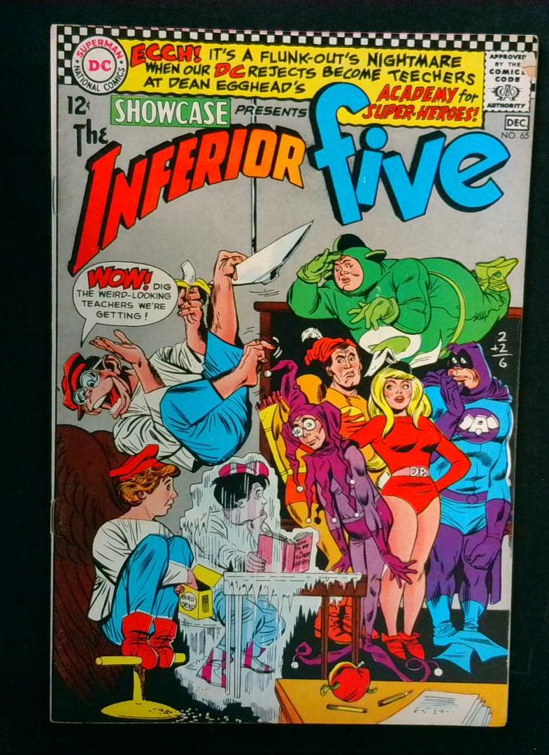 Showcase #65 VG+  Inferior Five, DC, 1966