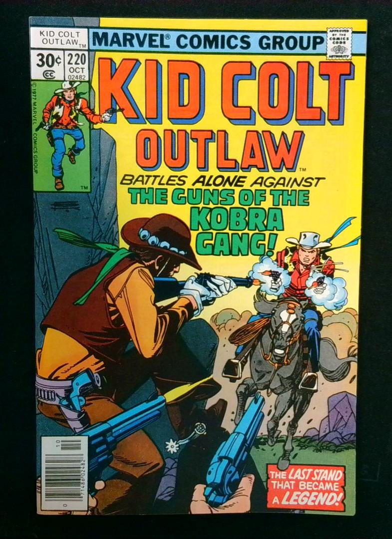 Kid Colt Outlaw #220, NM Marvel, 1977