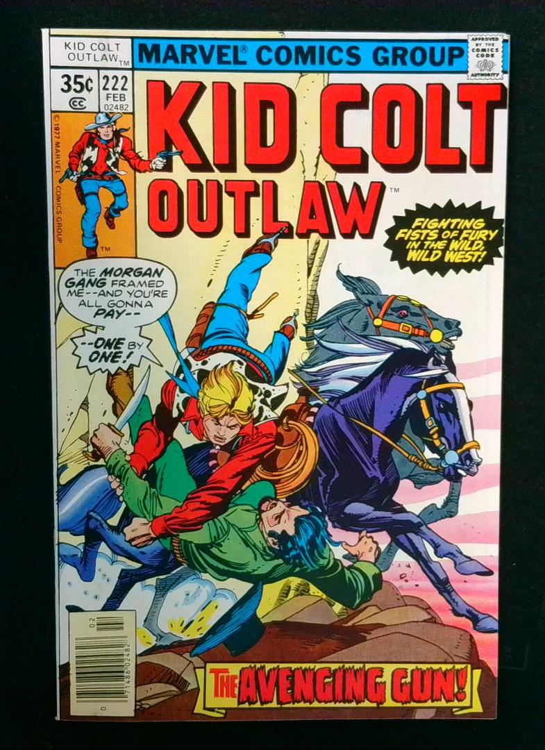 Kid Colt Outlaw #222, NM Marvel, 1977