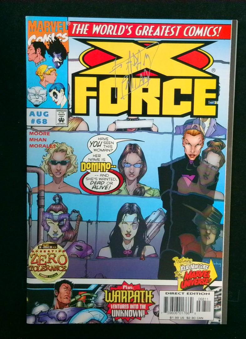 X-Force #68, NM Signed by Artist Adam Polina Marvel, 1997