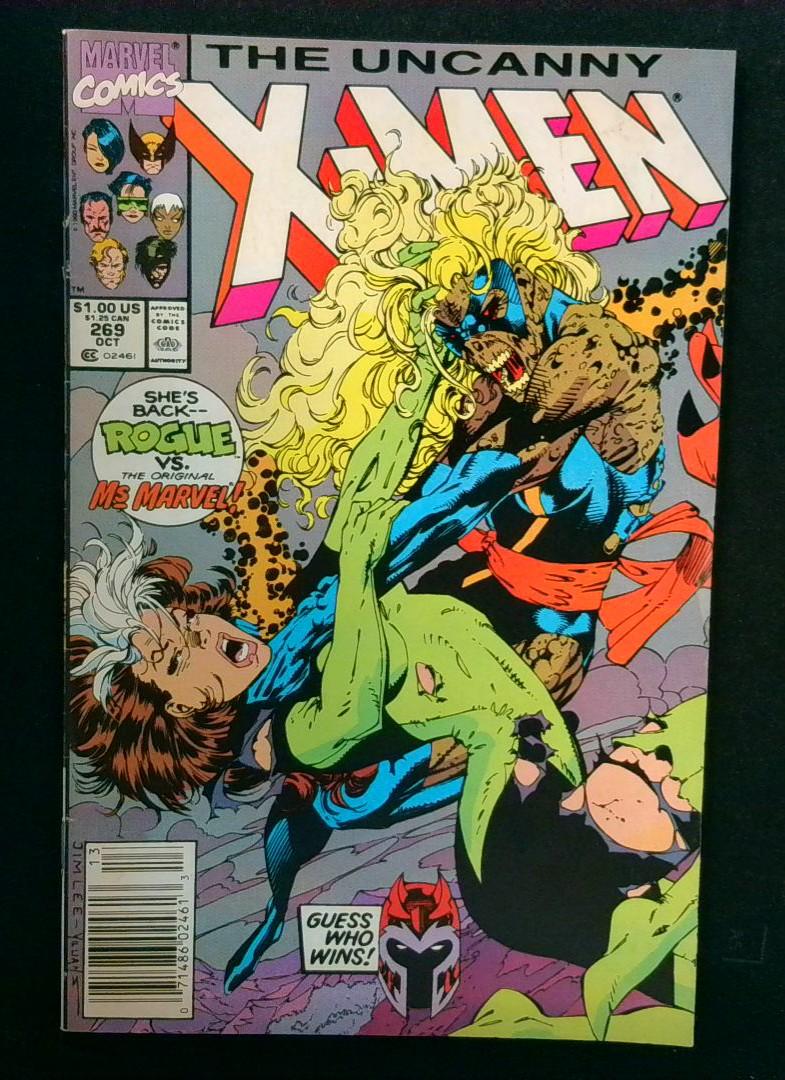 Uncanny X-Men #269, Newsstand Marvel, 1990