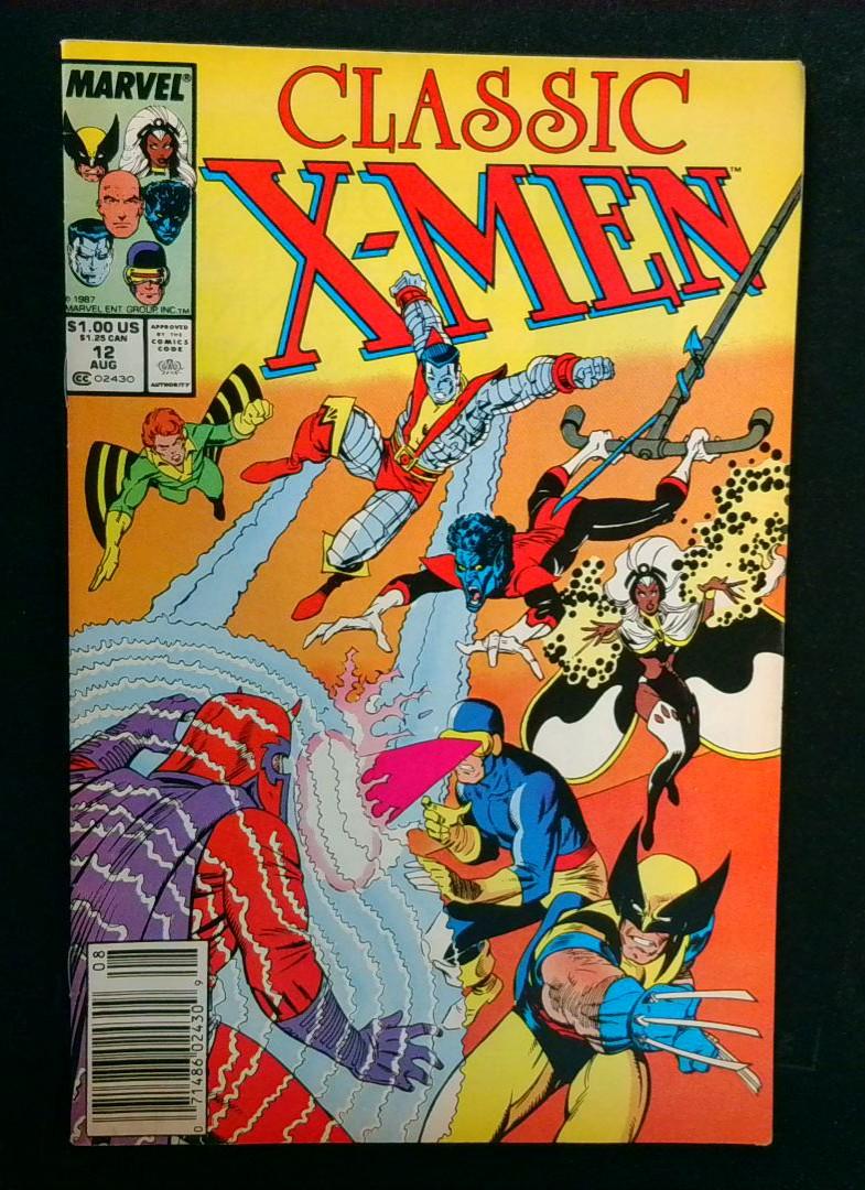 Classic X-Men #12, Newsstand Marvel, 1987
