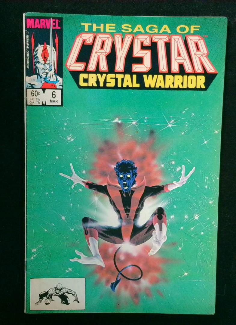 Saga of Crystar Crystal Warrior #6, Nightcrawler, Marvel, 1984