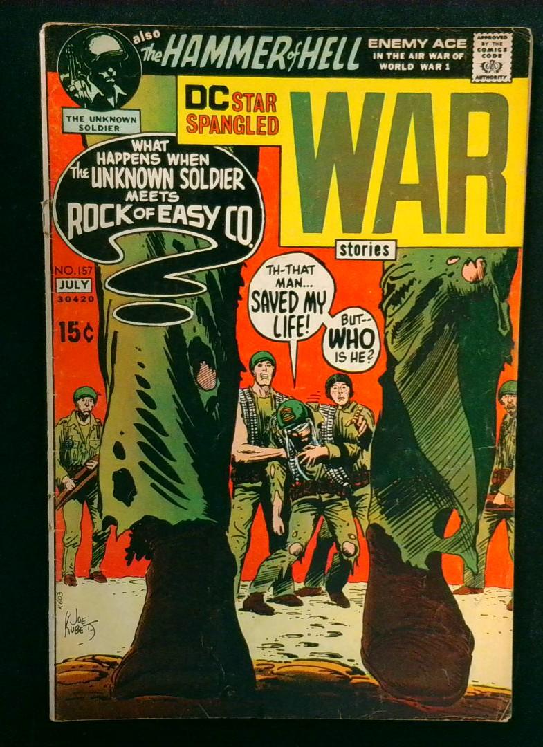 Star Spangled War Stories #157, Detatched Cover, DC Comics, 1971