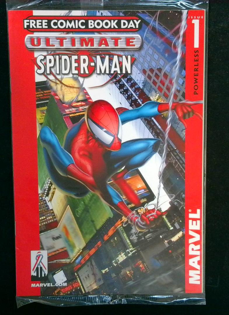 Ultimate Spider-Man #1 NM Bagged Free Comics Book Day Powerless, Marvel
