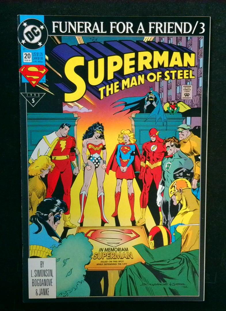 Superman The Man of Steel #20, NM DC, 1993