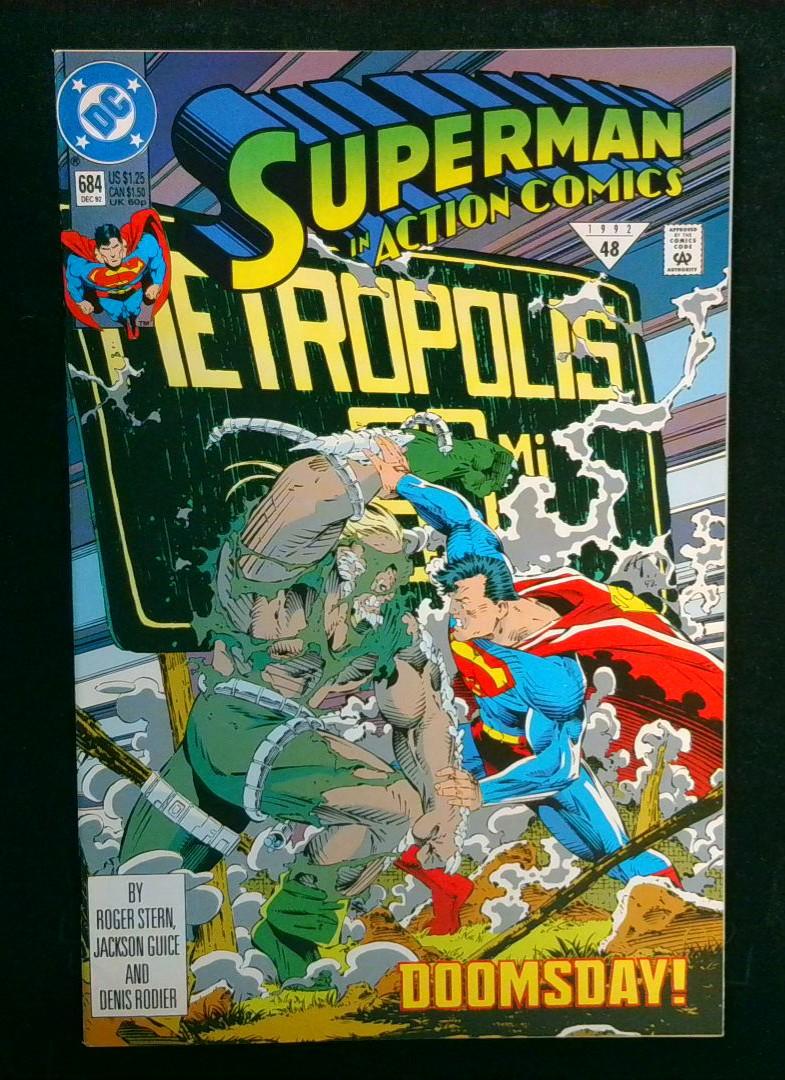 Action Comics #684, NM Doomsday DC, 1992