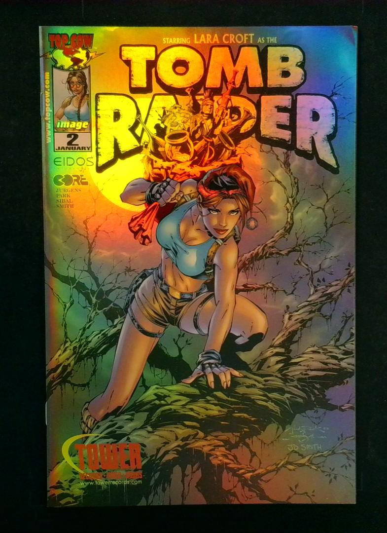 Tomb Raider #2 VF Tower Records Gold Holofoil Exclusive, Top Cow/Image, 1999