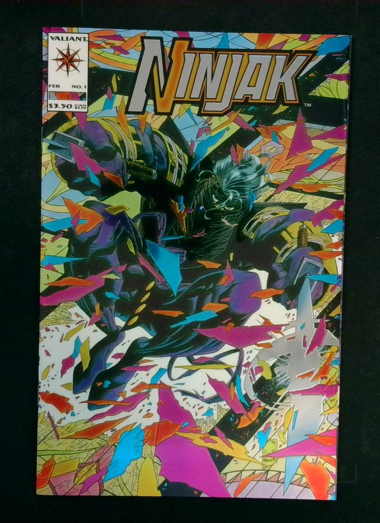 Ninjak #1, NM Chrome Foil Valiant 1993