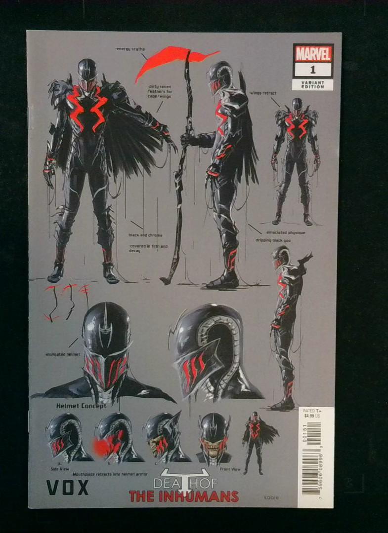 Death of the Inhumans #1 Design Variant Edition, Marvel, 2018
