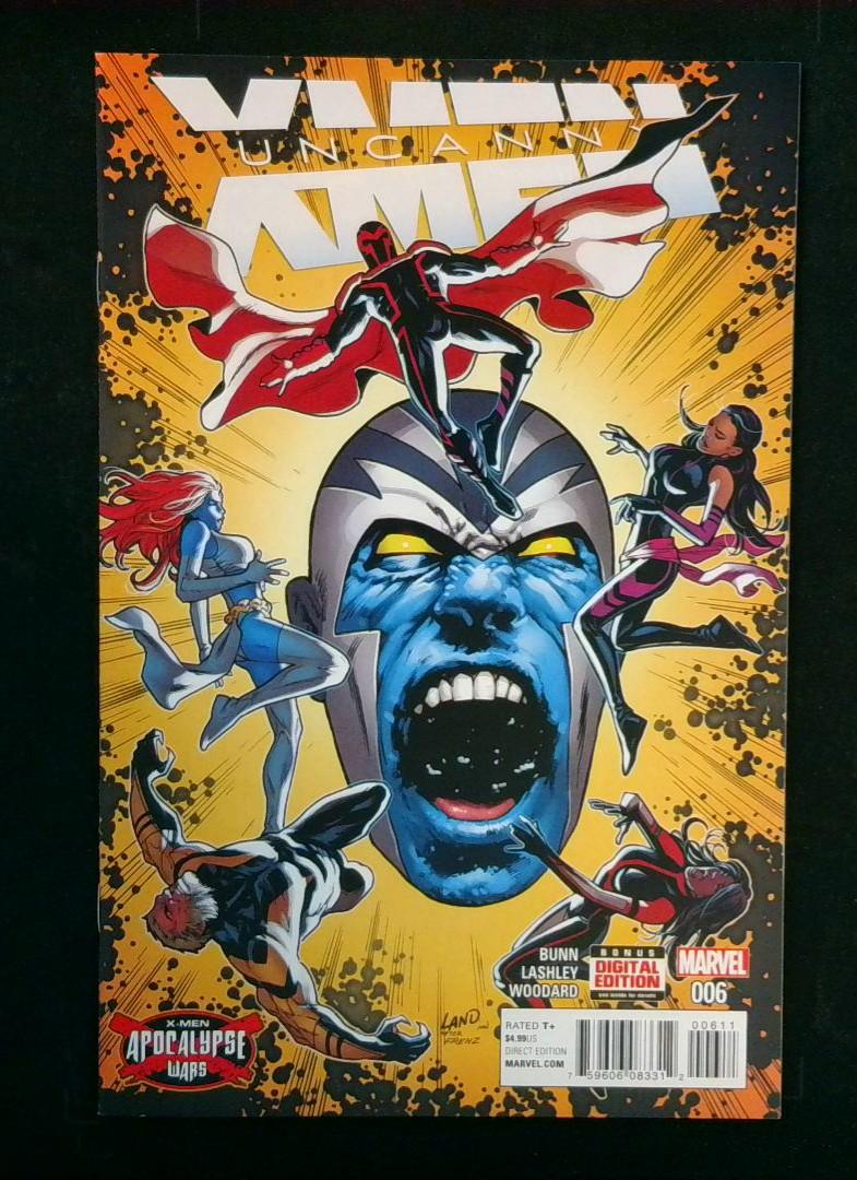 Uncanny X-Men #6, NM Apocalypse Marvel, 2016