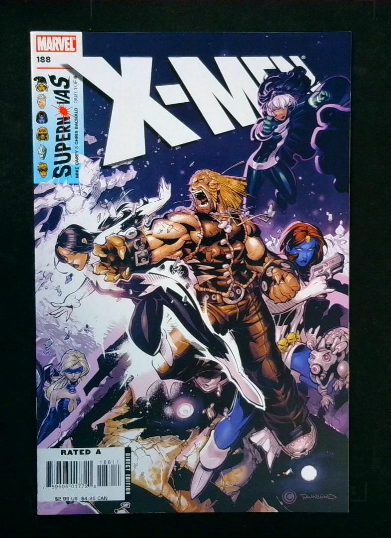 X-Men #188, NM Wrap Around Cover Marvel