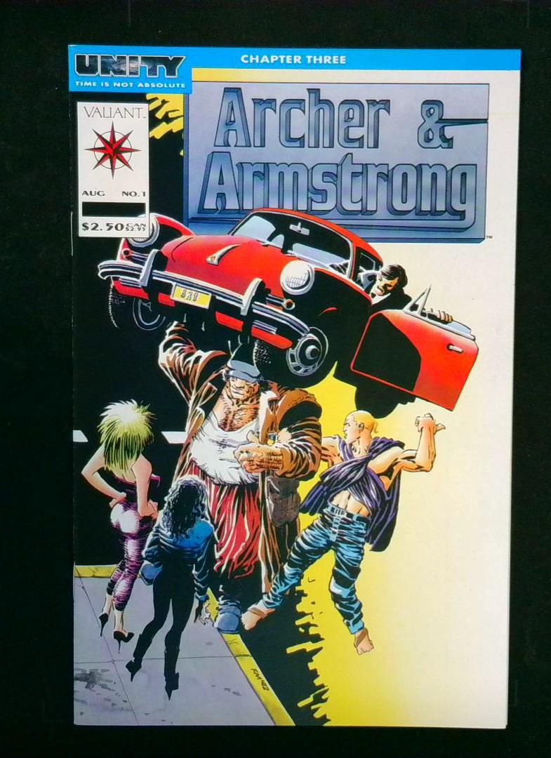 Archer & Armstrong #1, VF/NM Unity banner, Valiant