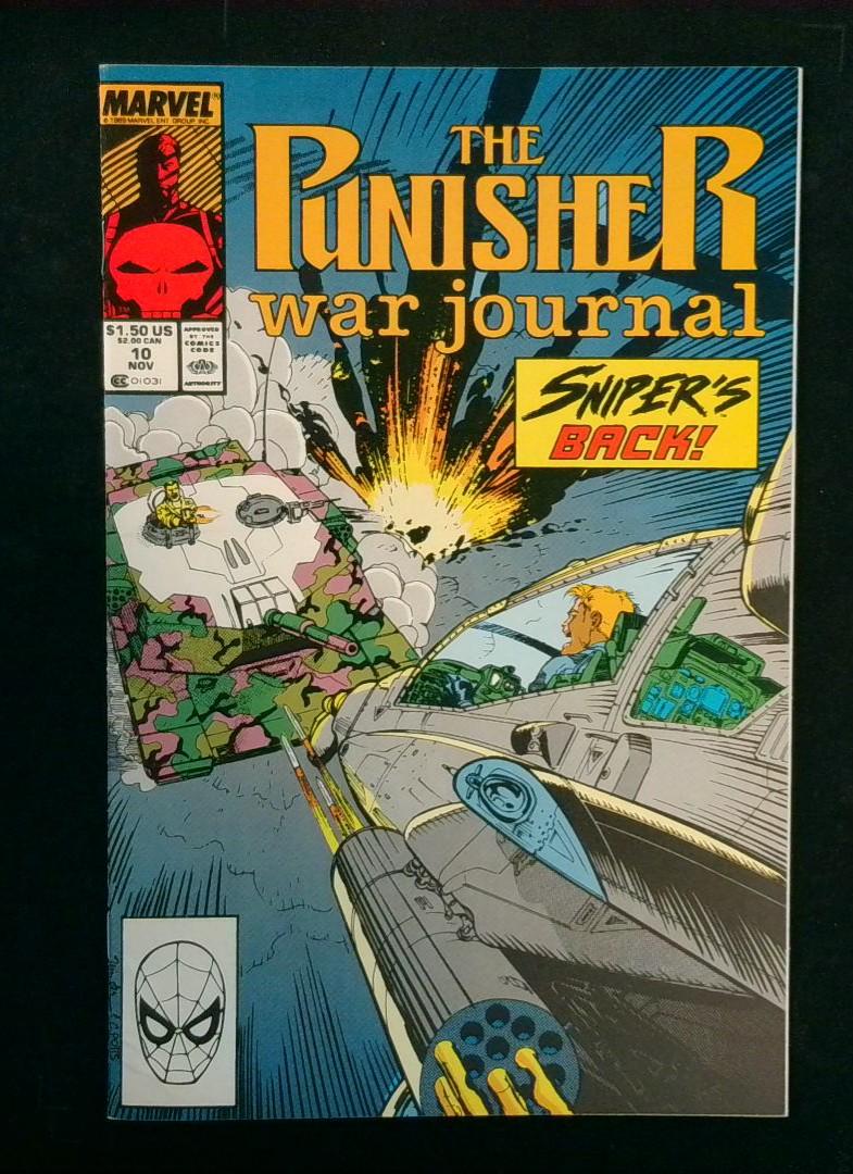 Punisher War Journal #10, NM Jim Lee Marvel, 1989