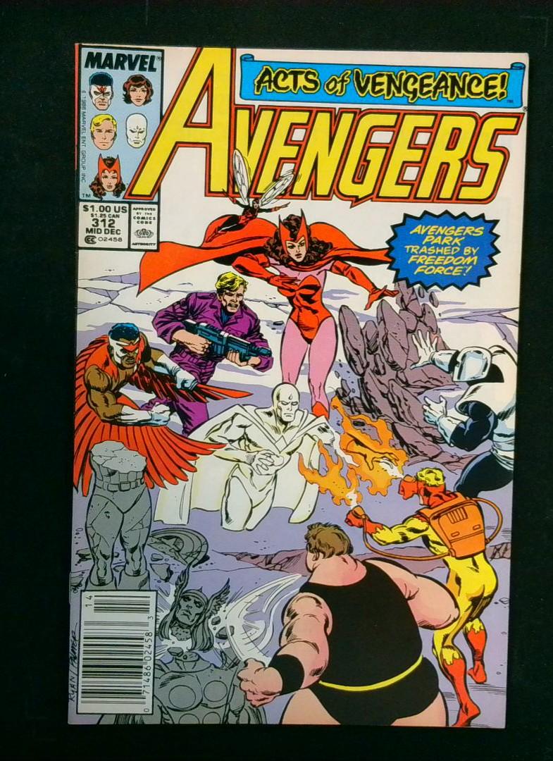 Avengers #312, VF+ Newsstand, Marvel, 1989