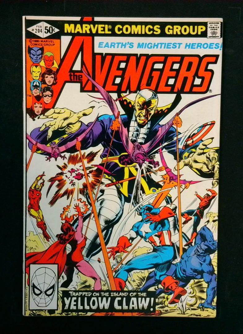 Avengers #204, VF+ Yellowclaw, Marvel, 1980
