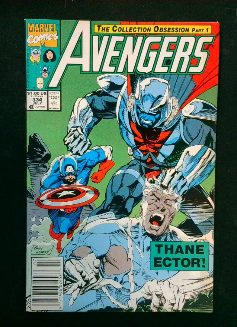 Avengers #334, Newsstand Marvel, 1991