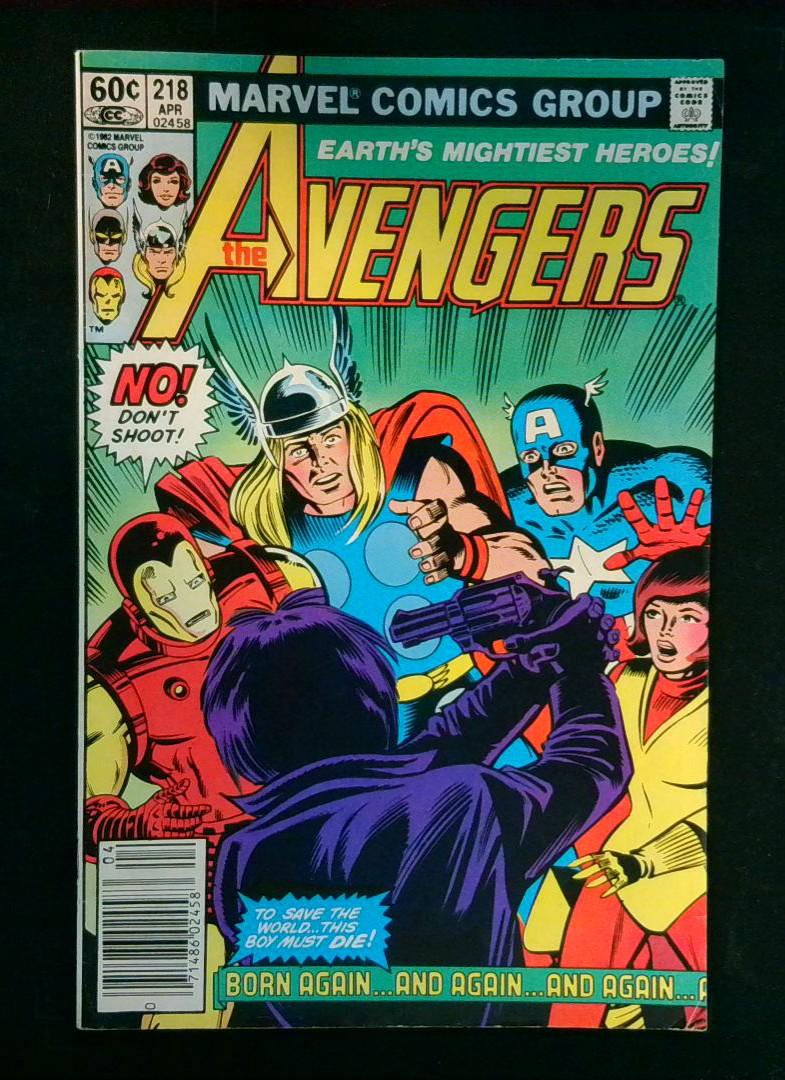 Avengers #218, Newsstand Marvel, 1982