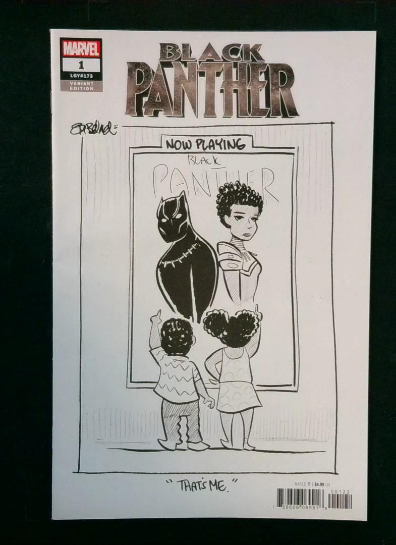 Black Panther #1, VF/NM Variant Edition Sketch Cvr, Marvel