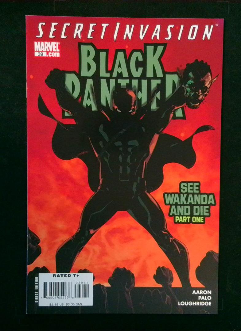 Black Panther #39, VF/NM Secret Invasion Cvr, Marvel, 2008
