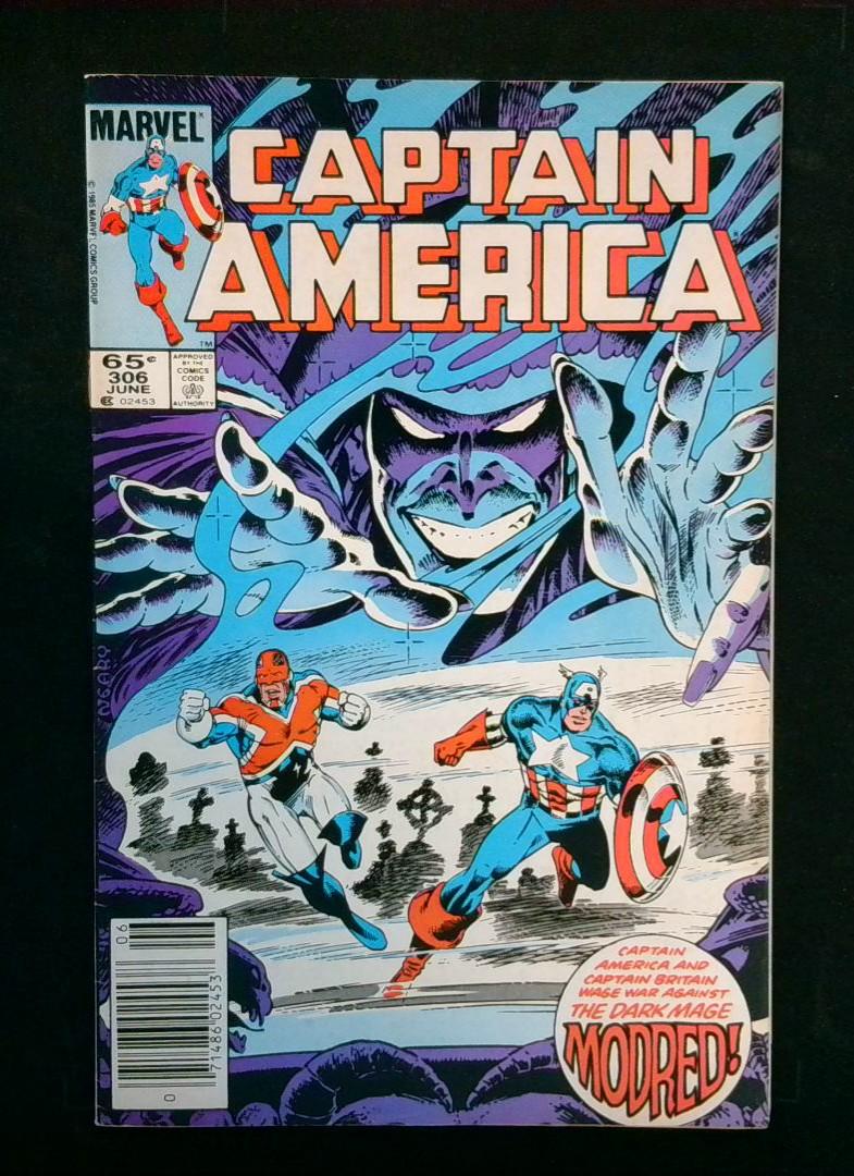 Captain America #306, Newsstand Marvel, 1985