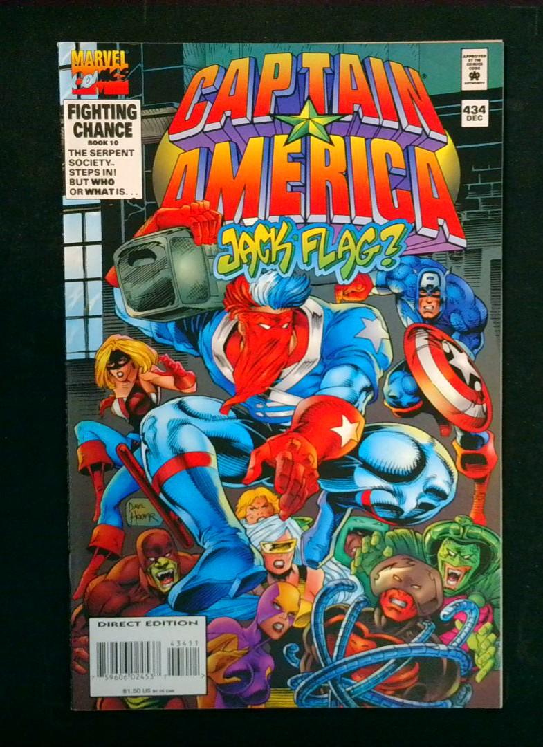 Captain America #434, VF 1st Jack Flag, Marvel