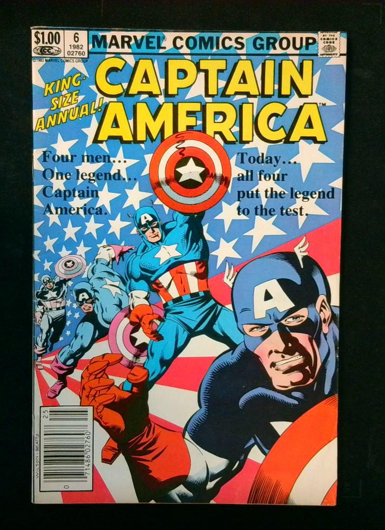 Captain America Annual #6, Newsstand, Marvel, 1982