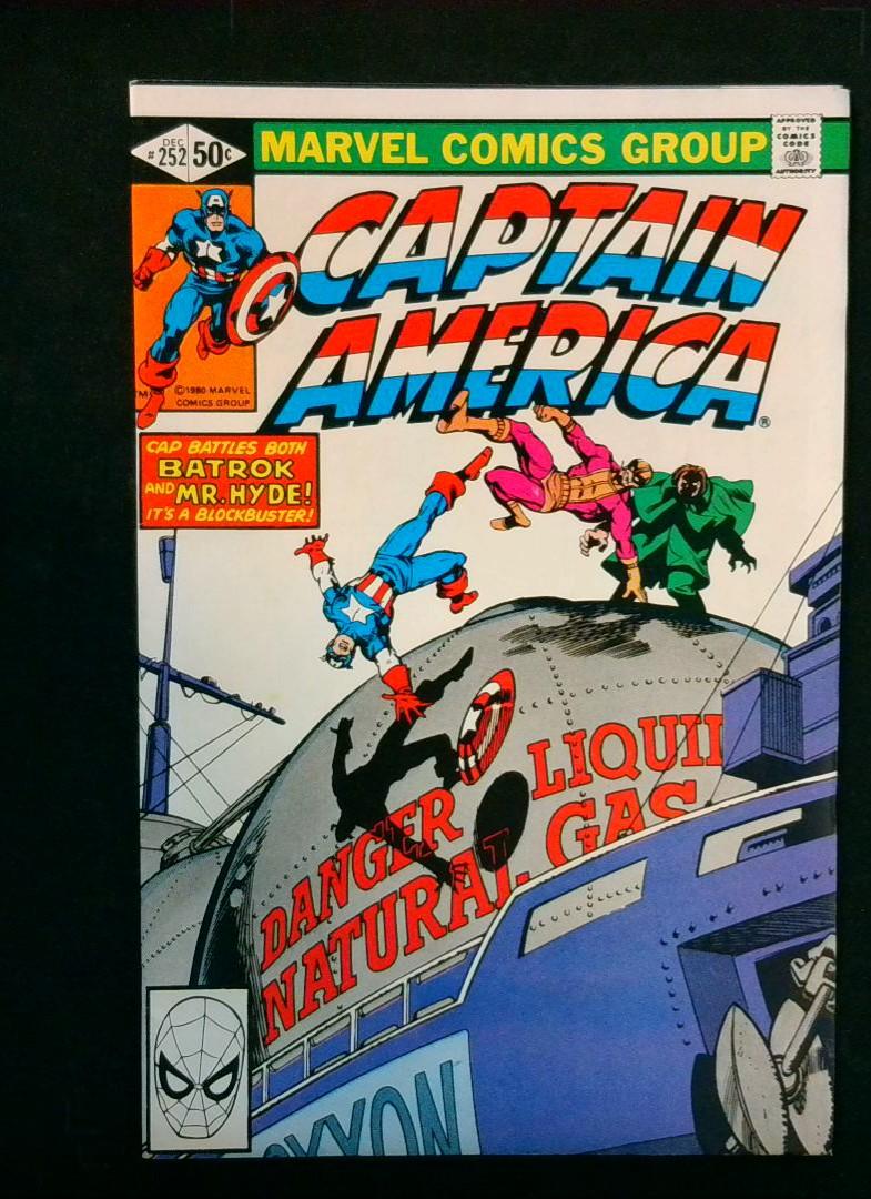 Captain America #252, VF+ John Byrne Marvel, 1980