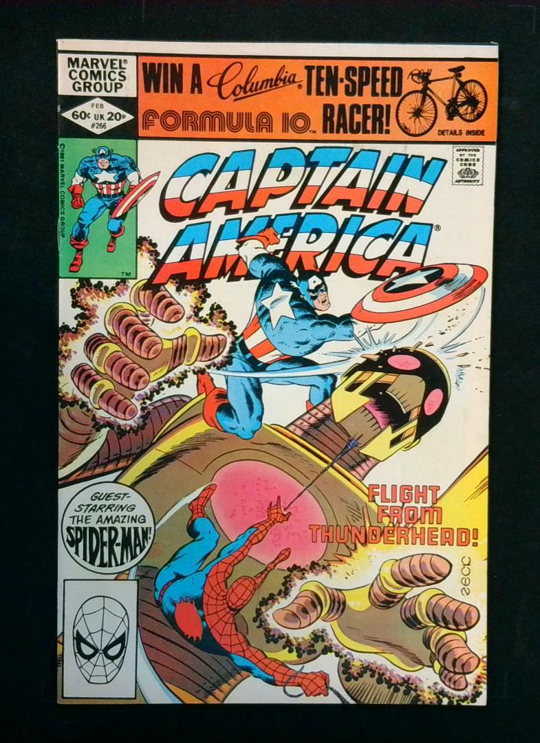 Captain America #266, VF- Spider-Man, Marvel, 1981