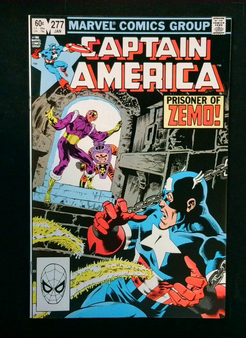 Captain America #277, VF/NM Baron Zemo, Marvel, 1982