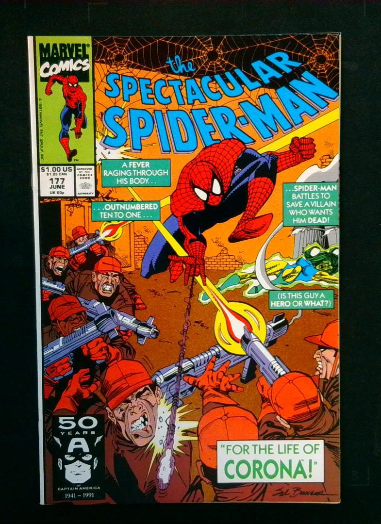 Spectacular Spider-Man #177, VF+ Marvel, 1991