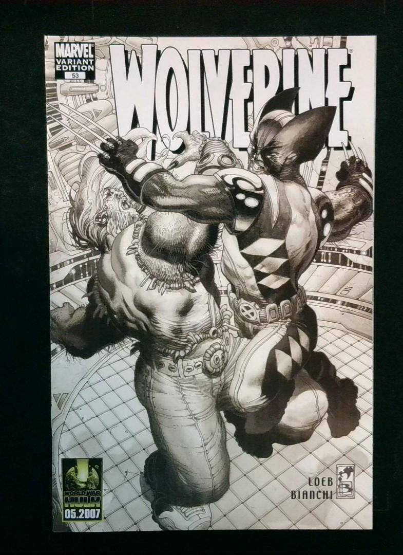 Wolverine #53, VF+ Marvel Variant Edition B&W Sketch Cvr, Marvel, 2007