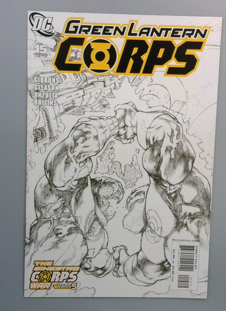 Green Lantern Corps #15, NM Sketch Variant, DC, 2007