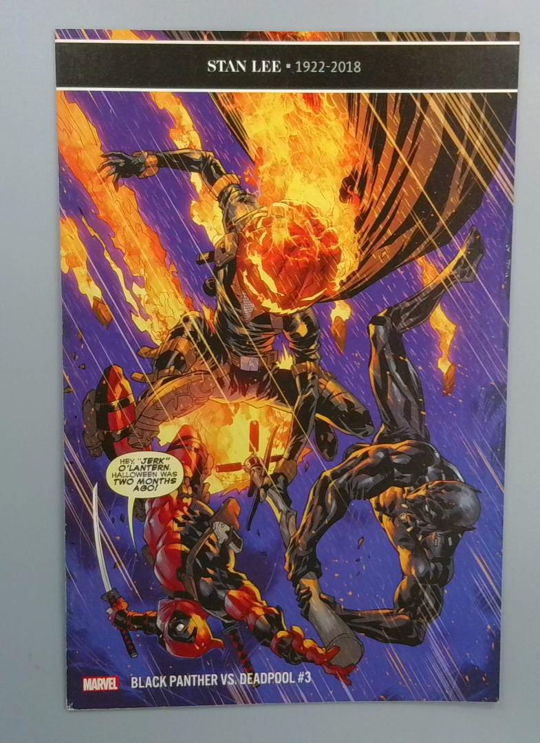 Black Panther vs Deadpool #3, VF Stan Lee Tribute Marvel, 2018