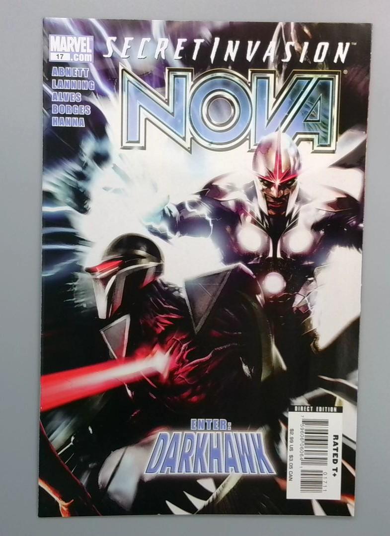Nova #17, NM- Darkhawk Secret Invasion Cvr, Marvel, 2008