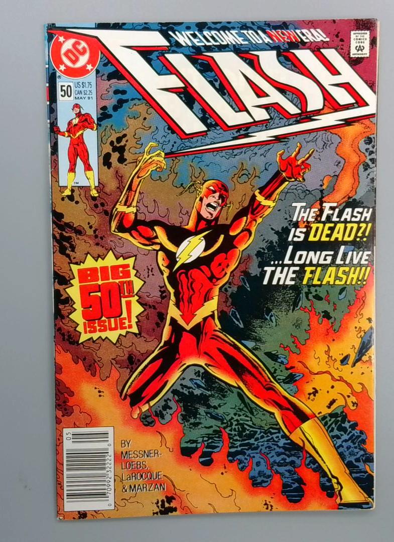 Flash #50, VF/NM Newsstand, DC, 1991