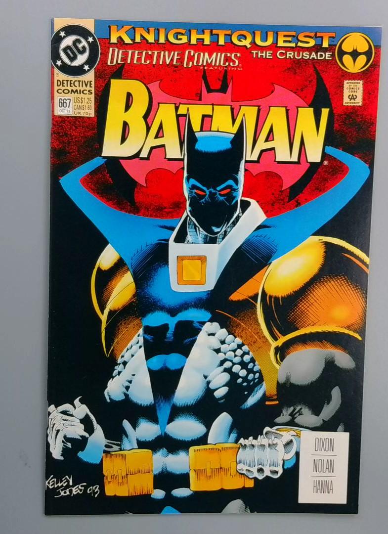 Detective Comics #667 VF Batman, Knightquest The Crusade, DC, 1993